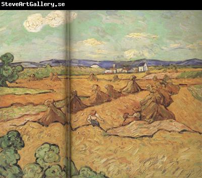 Vincent Van Gogh Wheat Stacks with Reaper (nn04)